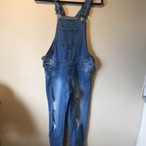 Parasian blue distressed size 8 dugaree.